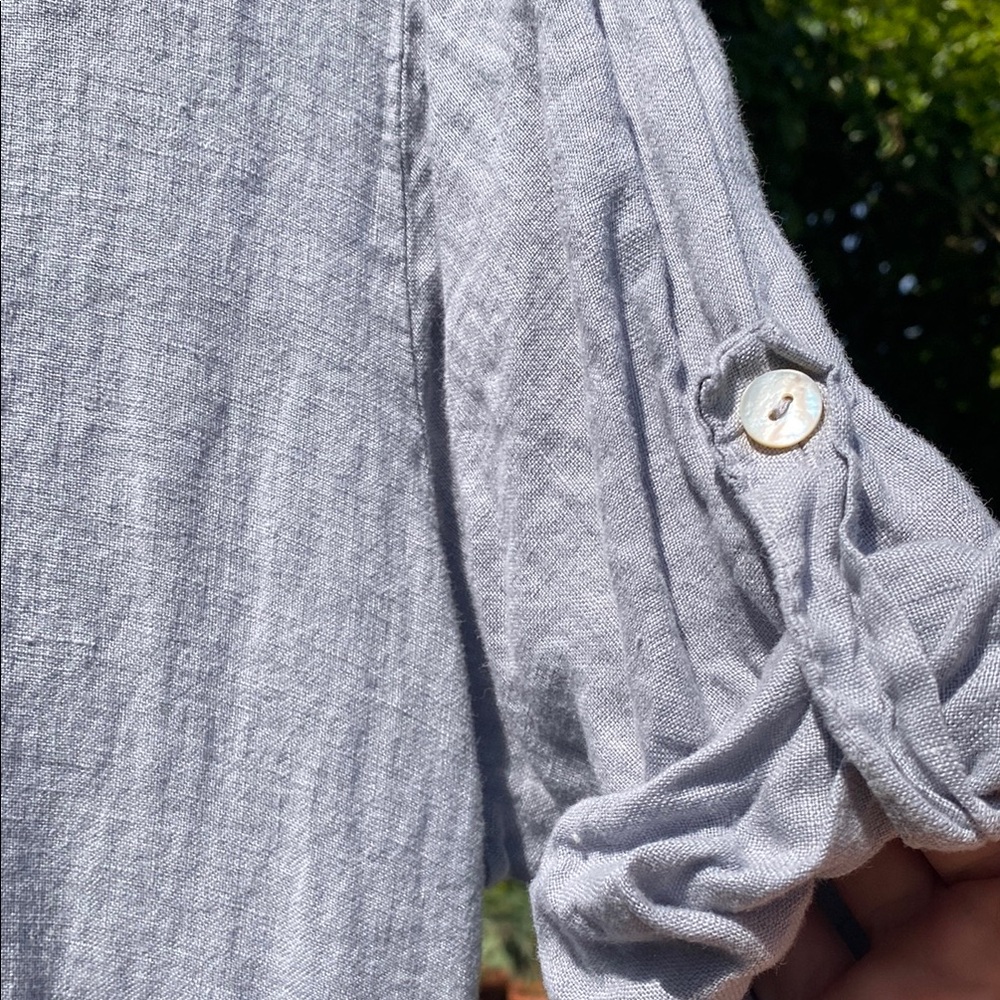 Liabella blue Long Sleeve Casual Shirt Dress - Picture 6 of 13